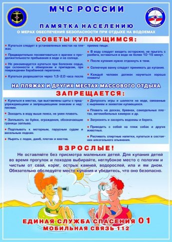 Безопасность на воде.